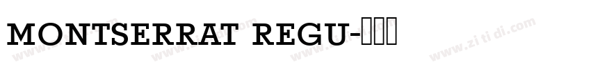 montserrat regu字体转换